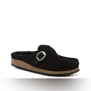 🔳 NWT 🔳 Birkenstock Black Buckley Shearling Suede Clogs, EU 41 (Women’s 10/10.5)